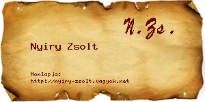 Nyiry Zsolt névjegykártya